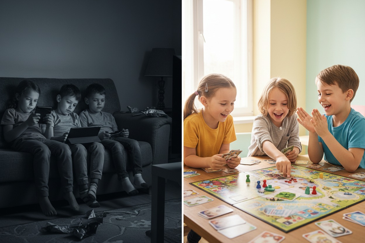 Vrais enfants - écrans vs jeu de missions
